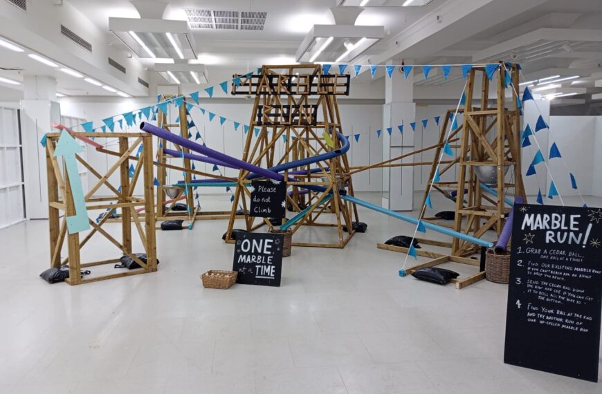 Giant Marble Run at Happy Rooms